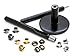 CRAFTMEMORE Set of Eyelet Grommet Setter Punch Tool Anvil and Hole Punch Cutter with 200pcs Eyelets (2 MM, Gunmetal)