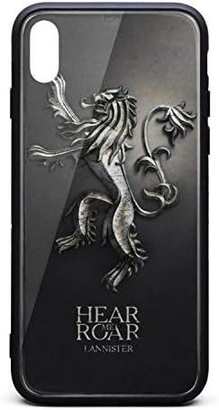 Game-of-Thrones-Lannister-Poster- Phone Case for iPhone X/XS Full Body Protection TPU Rubber Shockproof Anti-Scratch Fashionable Glossy Anti Slip Thin Case