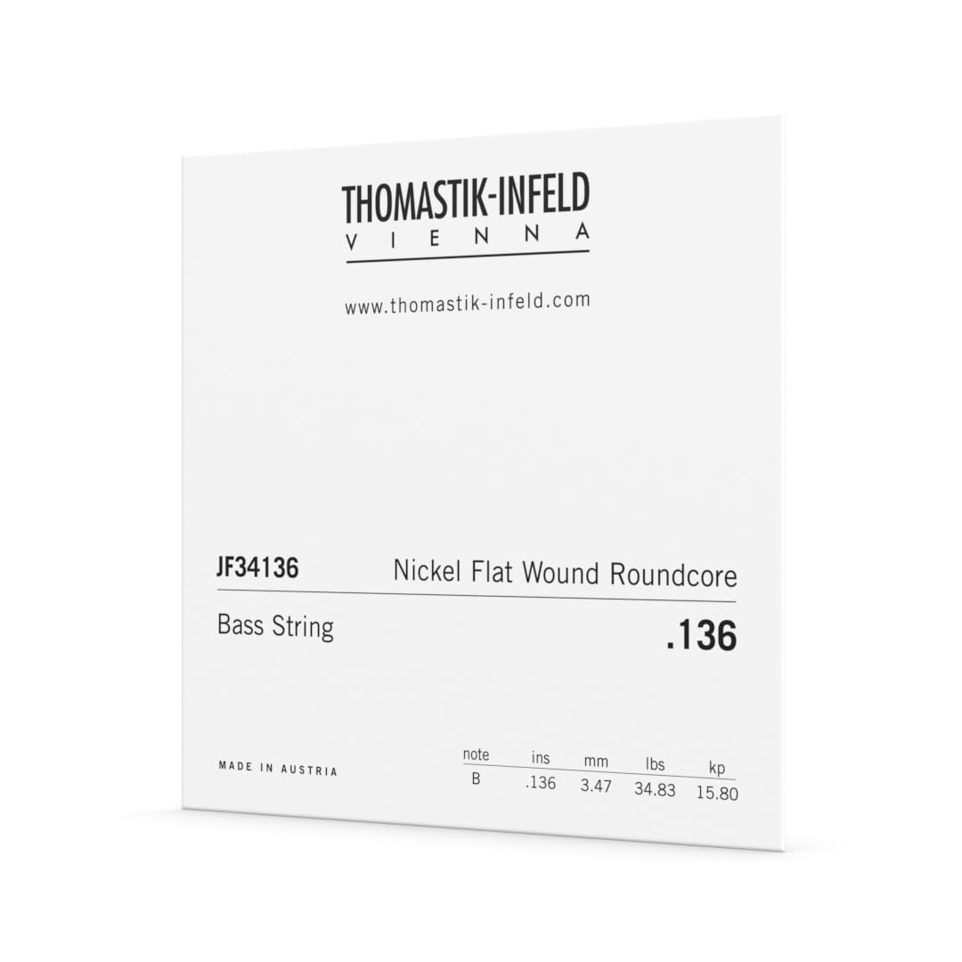 Thomastik-Infeld Flat Wound Electric Bass - JF34136 - B-String – Jazz Bass Long Scale 34", Gauge .136