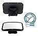 Baby Car Mirror for Back Seat (Fully Assembled) - BONUS Pair of Sunshades, Baby on Board Sign, Microfiber Cleaning Cloth