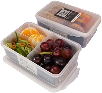 Premium Lunch Box Kit| Bento Box/ Meal Prep Container For Portion Control| Reusable, Airtight &amp; Waterproof Food Storage Container W/ Configurable Compartments &amp; Lid| Ecofriendly| For Boys/Girls/Adults