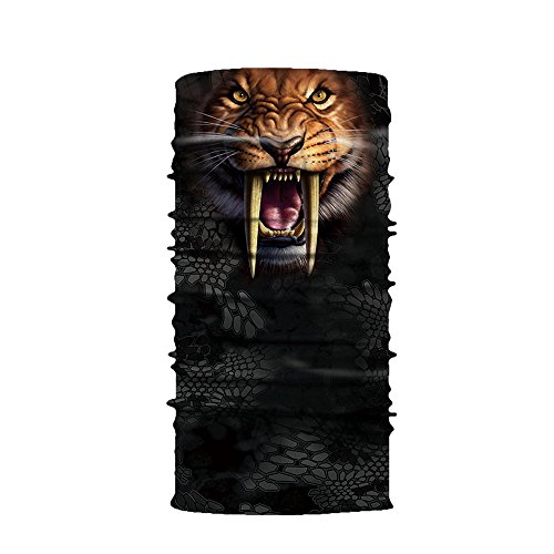Versatile Face Mask Shields Casual Balaclava Headwear Stretchable Bandana Headbands Wind/Sun/UV Protection for Cycling,Motorcycling,Fishing,Hunting,Hiking,Yard Working and Other (C) - Thumbnail 2