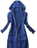 Women's Casual Long Sleeve Knitting Hooded Cardigan Jacket Pocket Sweater