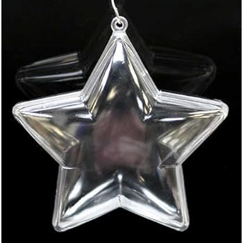plastic clear fillable acrylic star ornaments christmas package 90mm unknown glass ornament crafts things traditions mercury stars