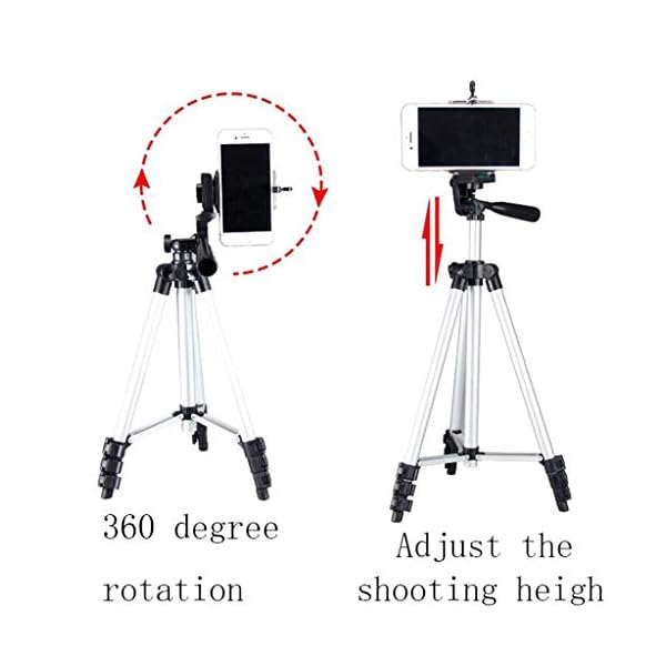 XYSQWZ 130 cm Hoher Smartphone-Halter Tragbares Höhenverstellbares Kamerastativ - Faltbares Stativ Für Reisefotografie… – Bild 5