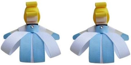 2pc Set Disney Cinderella Hair Bow Clips
