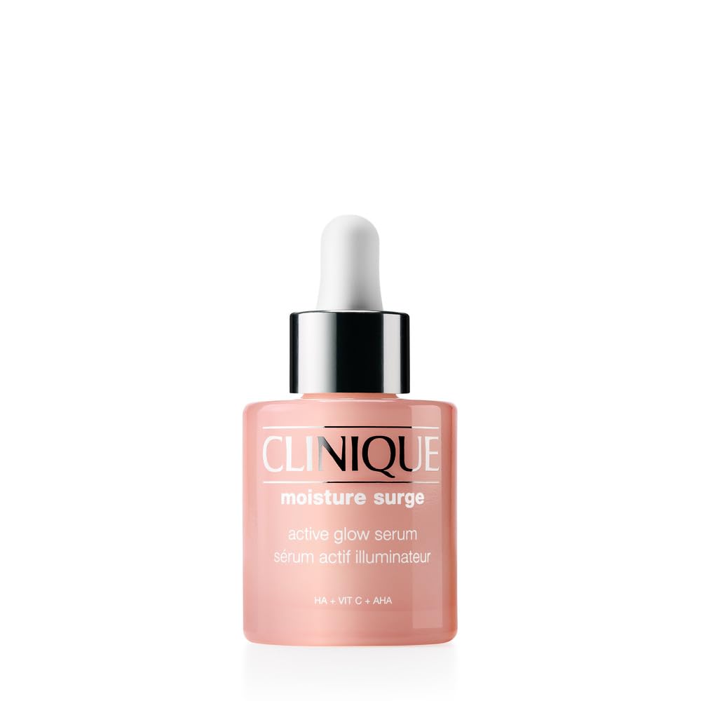 Clinique Moisture Surge Active Glow Serum with Lactic Acid, Hyaluronic Acid + Vitamin C | Hydrating, Lightweight + Oil Free​, 1 fl. oz.