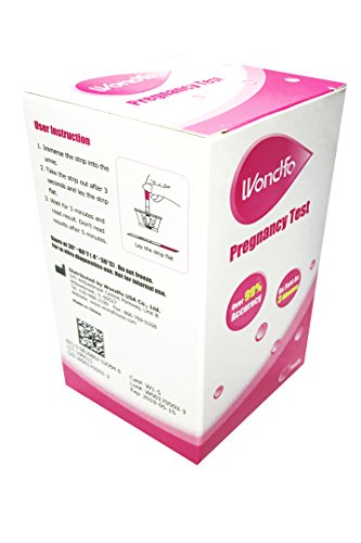 Wondfo 25 Pregnancy (HCG) Urine Test Strips, 25 HCG Tests