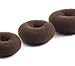 AJOY 3 Pieces Bun Makers - Small, Medium, Large (2-4 inch) Hair Donuts for Kids' Ballet Buns, Girls' Toddler Hair Forms, Brown