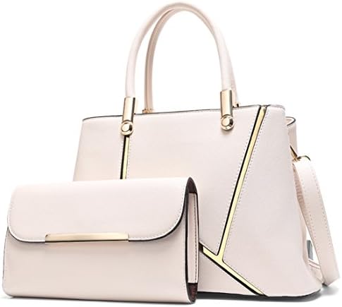 Lady Handbag Little Bow Leisure Shoulder Bag Purse (Beige)