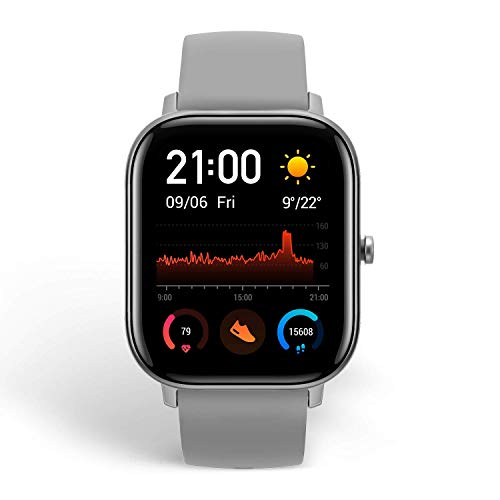 Amazfit GTS Fitness Smartwatch with Heart Rate Monitor, 14-Day Battery Life, Music Control, 1.65" Display, Sleep and Swim Tracking, GPS, Water Resistant, Smart Notifications, Lava Gray - Image 2