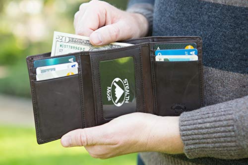 Stealth-Mode-Trifold-Leather-Wallet-for-Men-with-RFID-Blocking