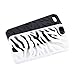iPhone 5 White Black Dual Layer Zebra Hybrid Soft Silicone Hard PC Case Cover
