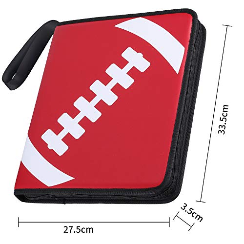 D DACCKIT Football Binder Compatible with Trading Cards, Sport Cards