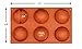 Set of 3 nonstick Silicone Homemade Craft Mold for Cake Baking Tart Pudding Cookie Soap Making, Large Half Sphere Hemisphere Dome 2 1/2 inches