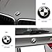 3pcs Black and White 82mm Hood Emblem/74mm Trunk Emblem/45mm Steering Wheel Center Emblem for BMW, Emblems Replacement for BMW X3 X5 X6 3 4 5 6 7 8 series 325i 328i E46 E30 E36 E34 E38 E39 E60 E65 E9