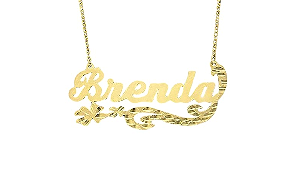 10k Gold Nameplate Jewelry 