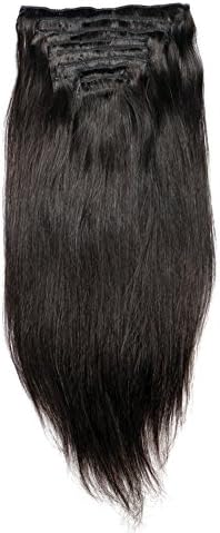 KeLang Hair Brazilian Straight Hair Clip In Human Hair Extensions Remy Hair Natural Color Human Hair Clip In Extensions 14inch 7pcs/lot,120gram/set