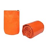 VTOSEN Emergency Sleeping Bags, 2 Pack Survival Bivy Sack- Use as Emergency Survival Blankets, Waterproof Ultralight Thermal Space Blanket, Survival Gear for Outdoor, Hiking, Camping, Adventure
