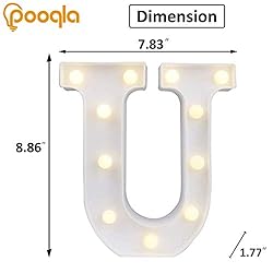 Pooqla LED Marquee Letter Lights Sign, Light Up