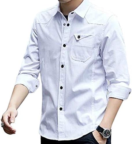 Sukesem シャツ メンズ 長袖 カジュアル オックスフォードシャツ オシャレ ファッション 通販 激安 インナーシャツ ゆったり アウター 無地