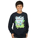 Minecraft Adventure with Logo Boys 8-20 Long Sleeve Tee Large