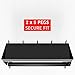 Pegboard Paper Towel Holder with Shelf, Peg Board Accessory Kit with Heavy Duty Peg Hooks, Black Pegboard Accessories Tool Holder Organizer
