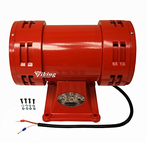 Viking Horns, Loud 123 Decibels, Industrial Heavy-Duty Electric 110 Volts, Air Raid Siren