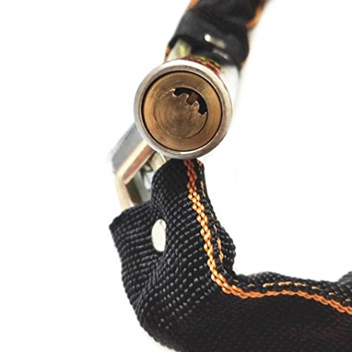 Dartphew Bike Accessories,Dartphew 1Pcs Chain Pad Lock Heavy Duty Motorbike Motorcycle Scooter Bike Motor Bicycle,for Outdoor Hiking Camping Hunting Cycling(Length: 80cm,Black) - Thumbnail 5