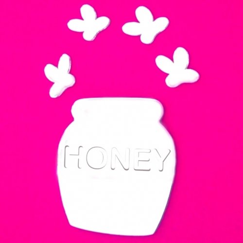 Super Cool Creations Honey Pot & Four Bees Mirrors - 40cm x 39cm