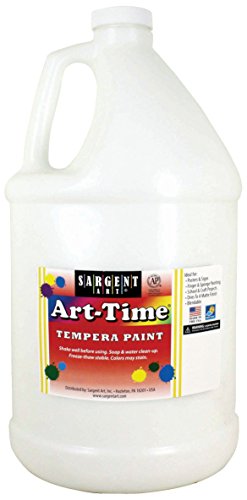 Sargent Art, White Art-Time Tempera Paint, Gallon, 1 Gallon