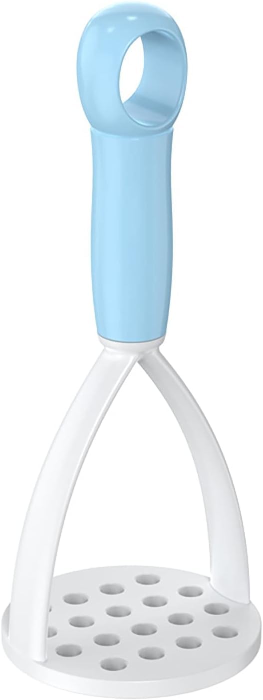 Photo 1 of 1Pc Blue Potato Masher Uniform Mesh Labor-saving Polypropylene Press-on Style Potato Ricer Puree Kitchen Tool for Home Potato Masher?Easy to Carry and Use Kitchen and Dining Fruit and Vegetable Tools