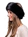 Futrzane Classic Headband - Faux Fur Headbands for Women - Furry Band for Winter (ONE, Black Classic)