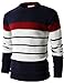 Zongke Mens Casual Striped Slim Fit Pullover Sweater
