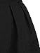Allegra K Women's Pleated Floral Jacquard A-line Midi Skirt S Black