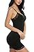 Avidlove Women Sexy Lingerie Lace-trimmed Slip Strappy Mini Dress Sleepwear Nights Chemise Black, S