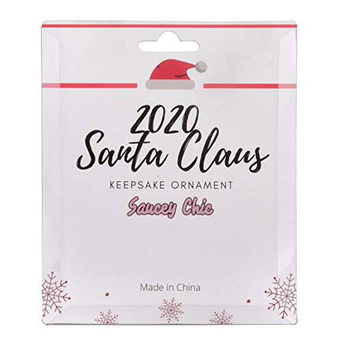 Saucey Chic 2020 Christmas Ornament Santa Wearing_Mask in Quarantine! Keepsake Unique Luxury Ornament for Tree (Silver… 7 Saucey Chic 2020 Christmas Ornament Santa Wearing_Mask in Quarantine! Keepsake Unique Luxury Ornament for Tree (Silver… - Image 6