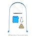AOPETIO Apple AirPods Case, Silicone Shockproof Skin Cover With Magnetic Strap for Air Pods Accessories( Blue,strap is 25.2 inches)