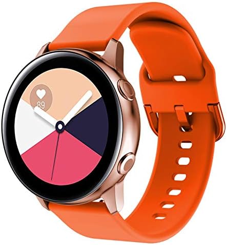 Yayuu Compatible Samsung Galaxy Watch Active/Active2 40mm/44mm Band Strap 20mm Silicone Wristband for Galaxy Watch Active/Galaxy Active 2/Galaxy Watch 42mm/Gear S2 Classic/Gear Sport Smart Watch