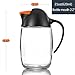 GMISUN Olive Oil Dispenser Bottle, Leakproof Oil Dispenser Bottle For Kitchen, Glass Oil Bottles for Kitchen with Auto Flip Cap, Cooking Oil Dispenser with Non-Slip Handle, Cute Penguin Design, Black
