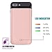 iPhone 8 Plus/7 Plus Battery Case 7200mAh, MAXBEAR Rechargeable External Battery Portable Power Charger Protective Charging Case for Apple iPhone 7+/8+ (5.5 Inch)-Rose Gold