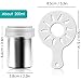 Besokuse Stainless Steel Powder Shakers Coffee Cocoa Cinnamon Shaker Fine Mesh Duster,with 16 pcs Cappuccino Coffee Latte Art Stencils Model Mould