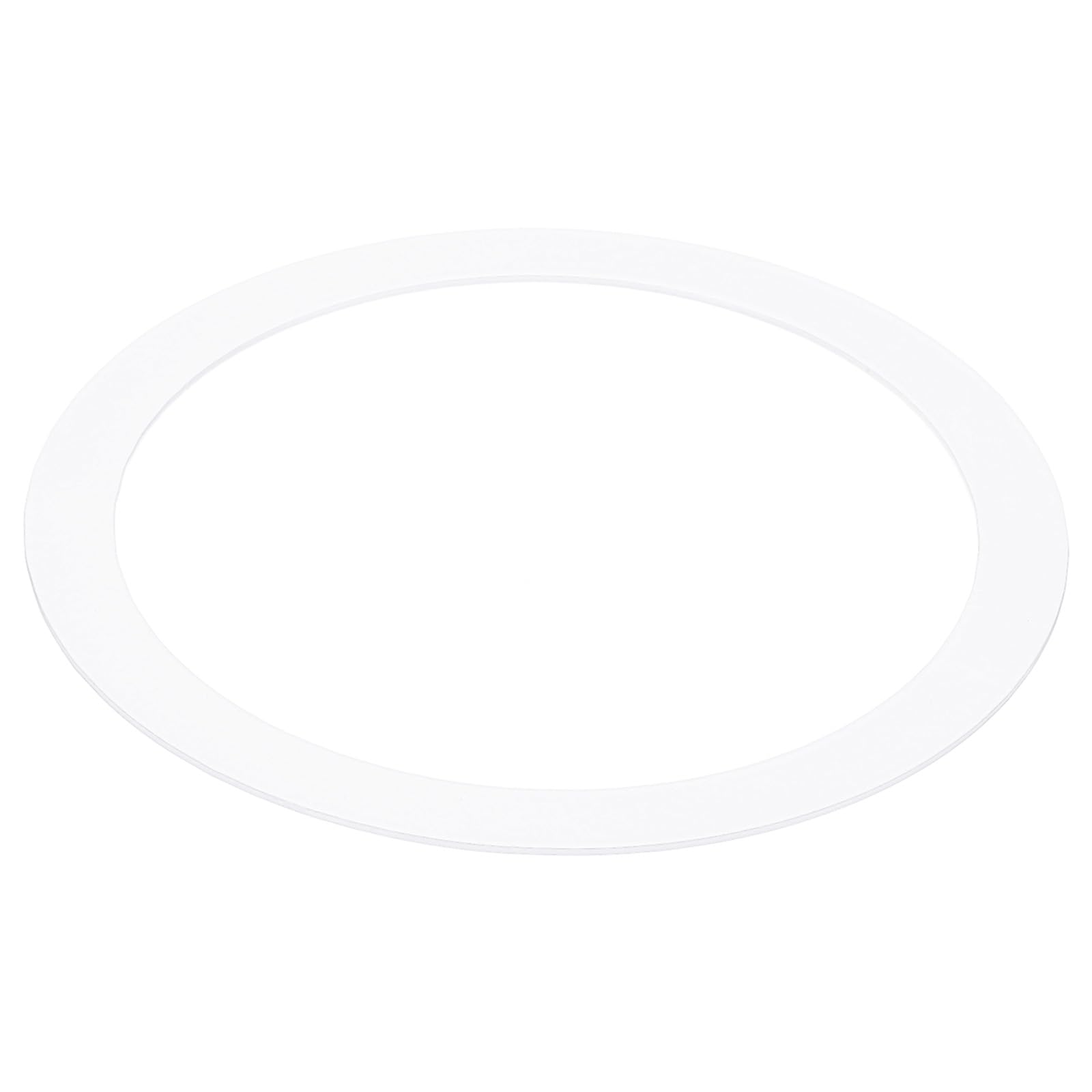 PATIKIL 2.99" ID 3.54" OD Goof Rings for Recessed Light, Gloss White Goof Metal Trim Ring Lighting Fixture for Ceiling Wall Recessed Can Downlights