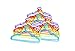 THE UM24 30pc Children Plastic Hanger Assorted Colors, Red Orange,Light Green,Purple, Baby Blue 11