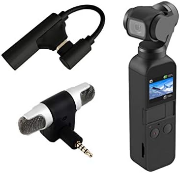 HINK Type C to 3.5mm Audio Adapter External Wireless Microphone For DJI Osmo Pocket