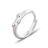 QIAN0813 Creative Cute Pink Red Pig Rings Popular