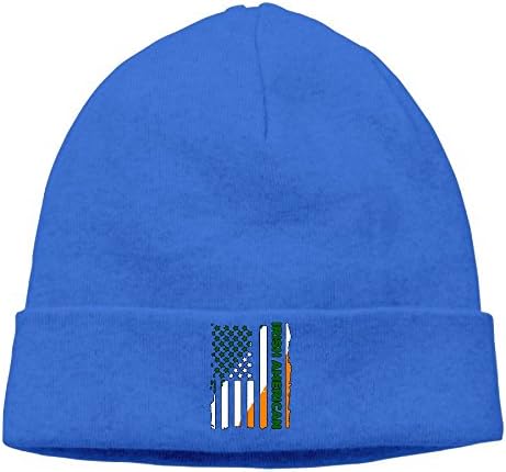 BBlooobow Unisex Irish American Flag-1 Soft Skull Cap