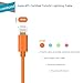 iPhone Lightning Cable, Cambond Apple Certified iPhone Cord 8 Pin Lightning Cable for iPhone 7/7 Plus / 6/6 Plus / 6s / 6s Plus, iPhone 5, iPad Air, Mini, iPad Pro (Orange 10ft)