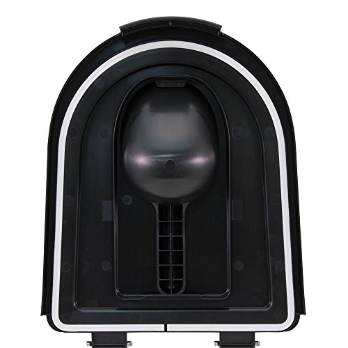 Paw Prints 37912 15 lb. Plastic Pet Food Bin, 12.5" x 9.75" x 13.38"