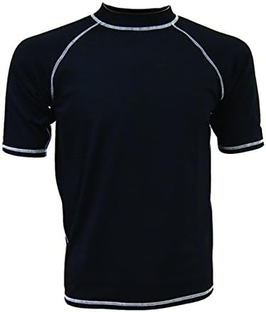 Licensed Mart Men's GB Rashguard UPF 50+ Swim Tee Black L